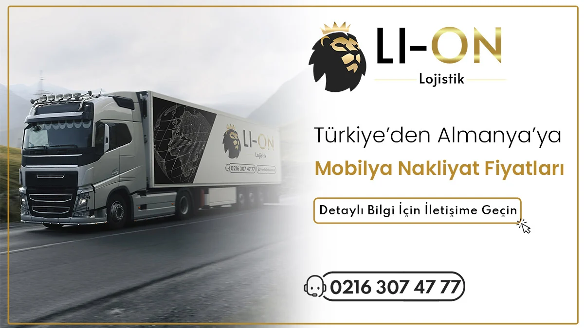 Li-On Lojistik Türkiye’den Almanya’ya Mobilya Nakliyat Fiyatları görseli